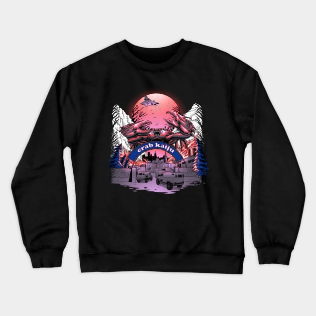 crab kaiju Crewneck Sweatshirt by iqbalgarint